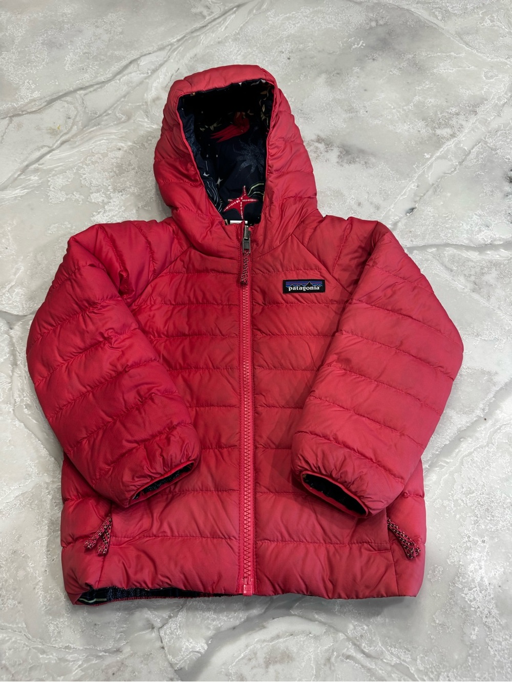 Patagonia Coral Reversible Quilted Jacket with Hood